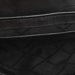 Pre Owned Michael Kors Padlock Black Leather Chain Shoulder Bag