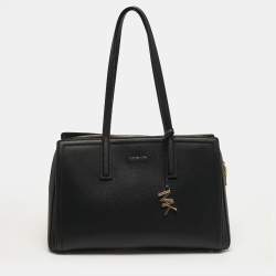 مملوكة مسبقًا Michael Kors Laila Medium Black Leather Tote