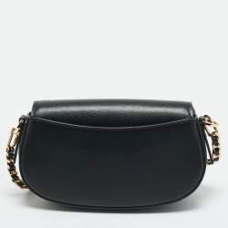مملوكة مسبقًا Michael Kors Mila Black Leather Shoulder Bag