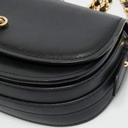 مملوكة مسبقًا Michael Kors Mila Black Leather Shoulder Bag