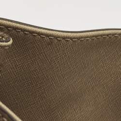 Pre Owned حقيبة يد مايكل مايكل كورس Hamiltion North South كبيرة جلد بنية