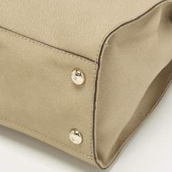 Pre Owned حقيبة يد مايكل مايكل كورس Hamiltion North South كبيرة جلد بنية