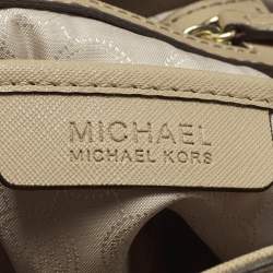 Pre Owned حقيبة يد مايكل مايكل كورس Hamiltion North South كبيرة جلد بنية