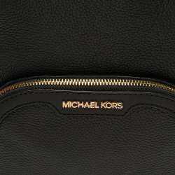 مملوكة مسبقًا Michael Kors Jaycee Medium Black Leather Backpack