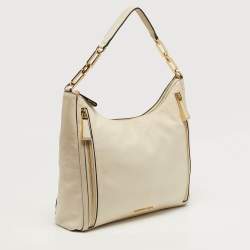 مملوكة مسبقًا Michael Kors Matilda Ivory Leather Shoulder Bag