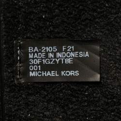 Pre Owned حقيبة يد توتس مايكل كورس إزي جلد منقوش أسود