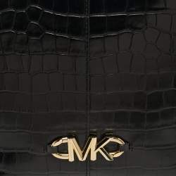 Pre Owned حقيبة يد توتس مايكل كورس إزي جلد منقوش أسود