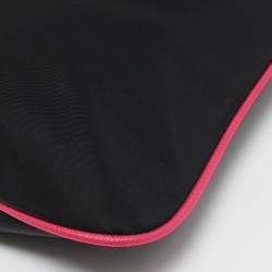 Pre Owned حقيبة كروس مايكل كورس كلسي نايلون كبير أسود/فوشيا