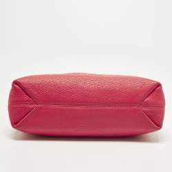 Pre Owned Michael Kors Jet Set Chain Coral Pink Leather Shoulder Bag