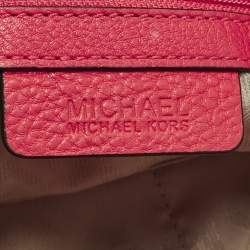Pre Owned Michael Kors Jet Set Chain Coral Pink Leather Shoulder Bag