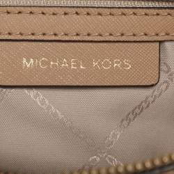 Pre Owned Michael Kors Sullivan Small Beige/Brown Saffiano Leather Tote
