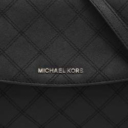 مملوكة مسبقًا حقيبة مايكل كورس أفا جلد رصاصي متوسطة بيد علوية