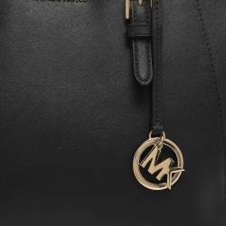 مملوكة مسبقًا Michael Kors Ciara Black Leather Satchel