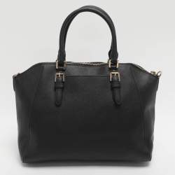 مملوكة مسبقًا Michael Kors Ciara Black Leather Satchel