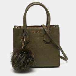 مملوكة مسبقًا Michael Kors Mercer Small olive Green Leather Tote