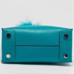 مملوكة مسبقًا Michael Kors Mercer Small Turquoise Leather Tote