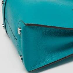 مملوكة مسبقًا Michael Kors Mercer Small Turquoise Leather Tote