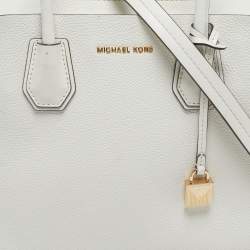 Pre Owned حقيبة ساتشل مايكل كورس مرسر حزام صغيرة جلد وكانفاس مقوى مميز بني