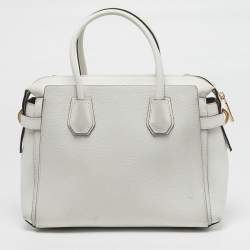 Pre Owned حقيبة ساتشل مايكل كورس مرسر حزام صغيرة جلد وكانفاس مقوى مميز بني