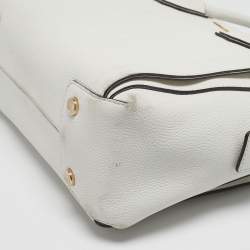 Pre Owned حقيبة ساتشل مايكل كورس مرسر حزام صغيرة جلد وكانفاس مقوى مميز بني