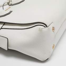 Pre Owned حقيبة ساتشل مايكل كورس مرسر حزام صغيرة جلد وكانفاس مقوى مميز بني