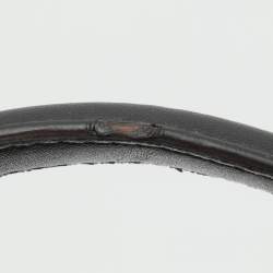 Pre Owned حقيبة مايكل كورس سوري بقماش بشعار بني/أخضر داكن برباط دادءلة