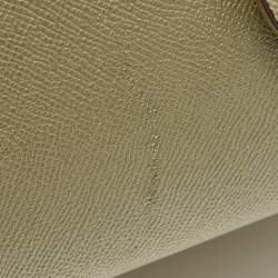 Pre Owned حقيبة مايكل كورس فوياجر متوسطة جلد زيتوني أخضر