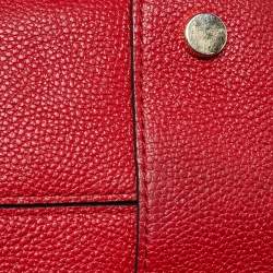 مملوكة مسبقًا حقيبة يد مايكل كورس ميرسر جلد أحمر