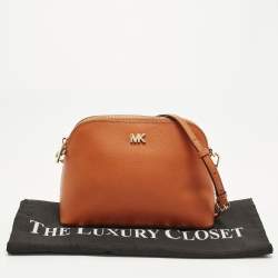 Pre Owned حقيبة كروس مايكل كورس دوم جلد برتقالي