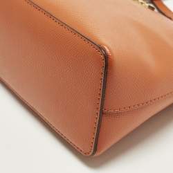 Pre Owned حقيبة كروس مايكل كورس دوم جلد برتقالي