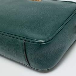 مملوكة مسبقًا Michael Kors Jet Set Camera Green Leather Crossbody Bag