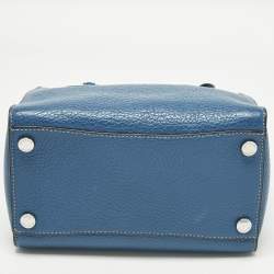 Pre Owned Michael Kors Selby Blue Leather Tote