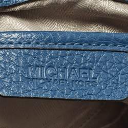 Pre Owned Michael Kors Selby Blue Leather Tote