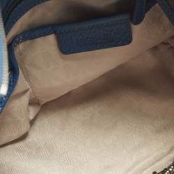 Pre Owned Michael Kors Selby Blue Leather Tote