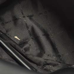 مملوكة مسبقًا حقيبة كتف مايكل كورس تربيكا جلد مبطنة سوداء