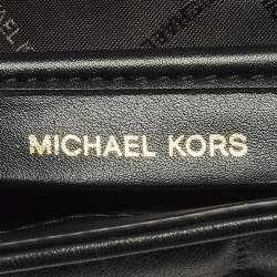 مملوكة مسبقًا حقيبة كتف مايكل كورس تربيكا جلد مبطنة سوداء