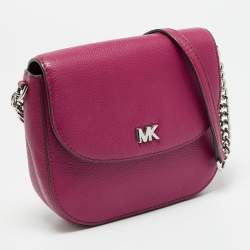 مملوكة مسبقًا حقيبة كروس مايكل كورس موت جلد عنابي