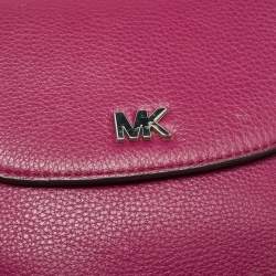 مملوكة مسبقًا حقيبة كروس مايكل كورس موت جلد عنابي