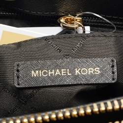 Pre Owned حقيبة ساتشيل مايكل كورس فلورنس متوسطة جلد سافيانو أسود