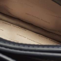 Pre Owned Michael Kors Sloan Editor Navy Blue Leather Shoulder Bag