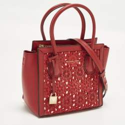 Pre Owned حقيبة يد مايكل كورس ميرسر استوديو جلد بيج