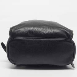 Pre Owned حقيبة ظهر مايكل كورس آبي متوسطة جلد أسود