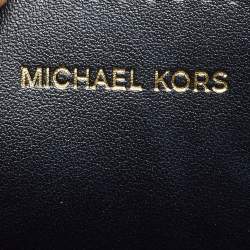 Pre Owned Michael Kors Hamilton Moderne Small Black Leather Satchel 