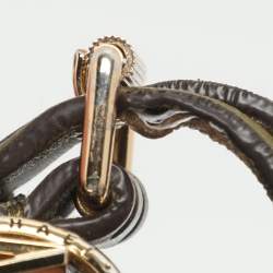 Pre Owned Michael Kors Camden Green Leather Shoulder Bag