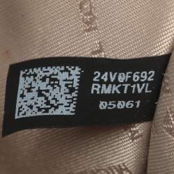 Pre Owned Michael Kors Teagen Small Brown Signature Coated Canvas Satchel