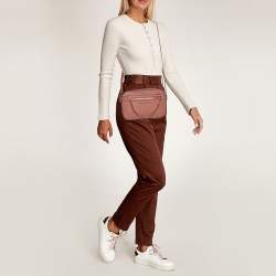 Pre Owned Michael Kors Jet Set Pink Leather Crossbody Bag