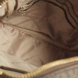 Pre Owned حقيبة كروس مايكل كورس إليوت بنية صغيرة مغطاة بالقماش المميز