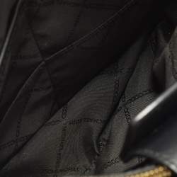 مملوكة مسبقًا Michael Kors Gramercy Medium Black Leather Satchel