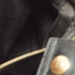 مملوكة مسبقًا Michael Kors Gramercy Medium Black Leather Satchel