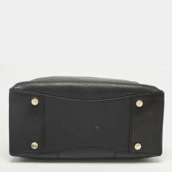 مملوكة مسبقًا Michael Kors Gramercy Medium Black Leather Satchel